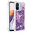 Silicone Candy Rubber TPU Bling-Bling Soft Case Cover S03 for Xiaomi Poco C55 Purple