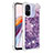 Silicone Candy Rubber TPU Bling-Bling Soft Case Cover S03 for Xiaomi Redmi 11A 4G Purple