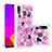 Silicone Candy Rubber TPU Bling-Bling Soft Case Cover S04 for Samsung Galaxy A30 Hot Pink