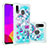 Silicone Candy Rubber TPU Bling-Bling Soft Case Cover S05 for Samsung Galaxy M10S Sky Blue