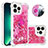 Silicone Candy Rubber TPU Bling-Bling Soft Case Cover with Finger Ring Stand S01 for Apple iPhone 13 Pro Max