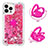 Silicone Candy Rubber TPU Bling-Bling Soft Case Cover with Finger Ring Stand S01 for Apple iPhone 13 Pro Max