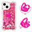 Silicone Candy Rubber TPU Bling-Bling Soft Case Cover with Finger Ring Stand S01 for Apple iPhone 15