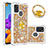 Silicone Candy Rubber TPU Bling-Bling Soft Case Cover with Finger Ring Stand S01 for Samsung Galaxy A21s