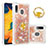 Silicone Candy Rubber TPU Bling-Bling Soft Case Cover with Finger Ring Stand S01 for Samsung Galaxy A30