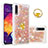 Silicone Candy Rubber TPU Bling-Bling Soft Case Cover with Finger Ring Stand S01 for Samsung Galaxy A30S