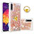 Silicone Candy Rubber TPU Bling-Bling Soft Case Cover with Finger Ring Stand S01 for Samsung Galaxy A50