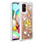 Silicone Candy Rubber TPU Bling-Bling Soft Case Cover with Finger Ring Stand S01 for Samsung Galaxy A71 4G A715