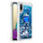 Silicone Candy Rubber TPU Bling-Bling Soft Case Cover with Finger Ring Stand S01 for Samsung Galaxy M02