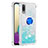 Silicone Candy Rubber TPU Bling-Bling Soft Case Cover with Finger Ring Stand S01 for Samsung Galaxy M02