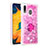 Silicone Candy Rubber TPU Bling-Bling Soft Case Cover with Finger Ring Stand S01 for Samsung Galaxy M10S