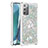 Silicone Candy Rubber TPU Bling-Bling Soft Case Cover with Finger Ring Stand S01 for Samsung Galaxy Note 20 5G