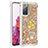 Silicone Candy Rubber TPU Bling-Bling Soft Case Cover with Finger Ring Stand S01 for Samsung Galaxy S20 FE 4G