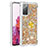 Silicone Candy Rubber TPU Bling-Bling Soft Case Cover with Finger Ring Stand S01 for Samsung Galaxy S20 FE 5G