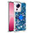 Silicone Candy Rubber TPU Bling-Bling Soft Case Cover with Finger Ring Stand S01 for Xiaomi Civi 2 5G Blue