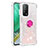 Silicone Candy Rubber TPU Bling-Bling Soft Case Cover with Finger Ring Stand S01 for Xiaomi Mi 10T 5G