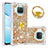 Silicone Candy Rubber TPU Bling-Bling Soft Case Cover with Finger Ring Stand S01 for Xiaomi Mi 10T Lite 5G