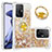 Silicone Candy Rubber TPU Bling-Bling Soft Case Cover with Finger Ring Stand S01 for Xiaomi Mi 11T 5G