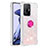 Silicone Candy Rubber TPU Bling-Bling Soft Case Cover with Finger Ring Stand S01 for Xiaomi Mi 11T 5G