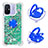 Silicone Candy Rubber TPU Bling-Bling Soft Case Cover with Finger Ring Stand S01 for Xiaomi Poco C55