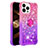 Silicone Candy Rubber TPU Bling-Bling Soft Case Cover with Finger Ring Stand S02 for Apple iPhone 15 Pro