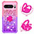 Silicone Candy Rubber TPU Bling-Bling Soft Case Cover with Finger Ring Stand S02 for Google Pixel 8 Pro 5G