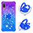 Silicone Candy Rubber TPU Bling-Bling Soft Case Cover with Finger Ring Stand S02 for Samsung Galaxy A02