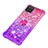 Silicone Candy Rubber TPU Bling-Bling Soft Case Cover with Finger Ring Stand S02 for Samsung Galaxy A12 5G