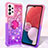 Silicone Candy Rubber TPU Bling-Bling Soft Case Cover with Finger Ring Stand S02 for Samsung Galaxy A13 4G