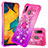 Silicone Candy Rubber TPU Bling-Bling Soft Case Cover with Finger Ring Stand S02 for Samsung Galaxy A20