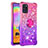 Silicone Candy Rubber TPU Bling-Bling Soft Case Cover with Finger Ring Stand S02 for Samsung Galaxy A31