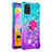 Silicone Candy Rubber TPU Bling-Bling Soft Case Cover with Finger Ring Stand S02 for Samsung Galaxy A31