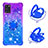 Silicone Candy Rubber TPU Bling-Bling Soft Case Cover with Finger Ring Stand S02 for Samsung Galaxy A31