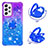 Silicone Candy Rubber TPU Bling-Bling Soft Case Cover with Finger Ring Stand S02 for Samsung Galaxy A33 5G