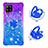 Silicone Candy Rubber TPU Bling-Bling Soft Case Cover with Finger Ring Stand S02 for Samsung Galaxy A42 5G