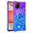 Silicone Candy Rubber TPU Bling-Bling Soft Case Cover with Finger Ring Stand S02 for Samsung Galaxy A42 5G