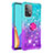 Silicone Candy Rubber TPU Bling-Bling Soft Case Cover with Finger Ring Stand S02 for Samsung Galaxy A52 4G