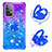 Silicone Candy Rubber TPU Bling-Bling Soft Case Cover with Finger Ring Stand S02 for Samsung Galaxy A52 4G