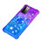 Silicone Candy Rubber TPU Bling-Bling Soft Case Cover with Finger Ring Stand S02 for Samsung Galaxy A72 4G