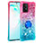 Silicone Candy Rubber TPU Bling-Bling Soft Case Cover with Finger Ring Stand S02 for Samsung Galaxy A91