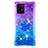 Silicone Candy Rubber TPU Bling-Bling Soft Case Cover with Finger Ring Stand S02 for Samsung Galaxy A91