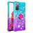 Silicone Candy Rubber TPU Bling-Bling Soft Case Cover with Finger Ring Stand S02 for Samsung Galaxy S20 FE 4G