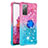 Silicone Candy Rubber TPU Bling-Bling Soft Case Cover with Finger Ring Stand S02 for Samsung Galaxy S20 FE 4G