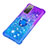 Silicone Candy Rubber TPU Bling-Bling Soft Case Cover with Finger Ring Stand S02 for Samsung Galaxy S20 FE 4G