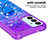 Silicone Candy Rubber TPU Bling-Bling Soft Case Cover with Finger Ring Stand S02 for Samsung Galaxy S23 FE 5G