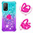 Silicone Candy Rubber TPU Bling-Bling Soft Case Cover with Finger Ring Stand S02 for Xiaomi Mi 10T Pro 5G