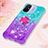 Silicone Candy Rubber TPU Bling-Bling Soft Case Cover with Finger Ring Stand S02 for Xiaomi Redmi 11A 4G
