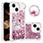 Silicone Candy Rubber TPU Bling-Bling Soft Case Cover with Finger Ring Stand S03 for Apple iPhone 14