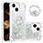 Silicone Candy Rubber TPU Bling-Bling Soft Case Cover with Finger Ring Stand S03 for Apple iPhone 14