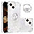 Silicone Candy Rubber TPU Bling-Bling Soft Case Cover with Finger Ring Stand S03 for Apple iPhone 15
